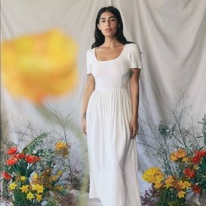 Christy Dawn Scarlet Dress in Eggshell Size XS